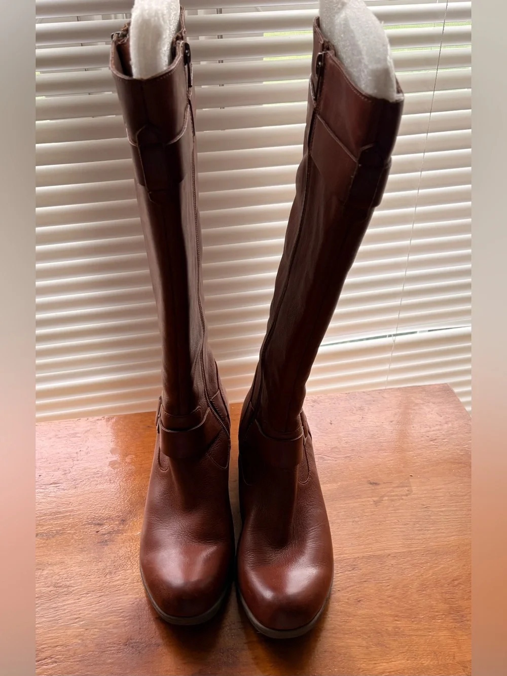 Women’s Tall Leather Riding Boots - Brown